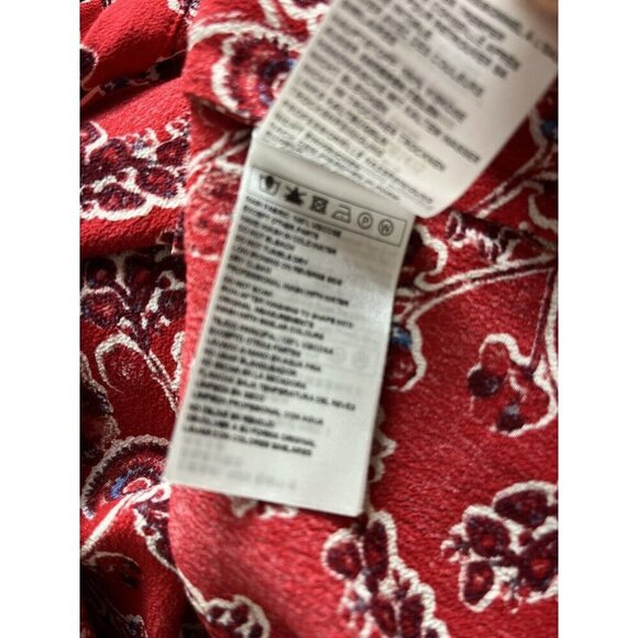 Ba&sh Jazz V Neck MIDI Dress Red 1 1483 - Picture 7 of 8